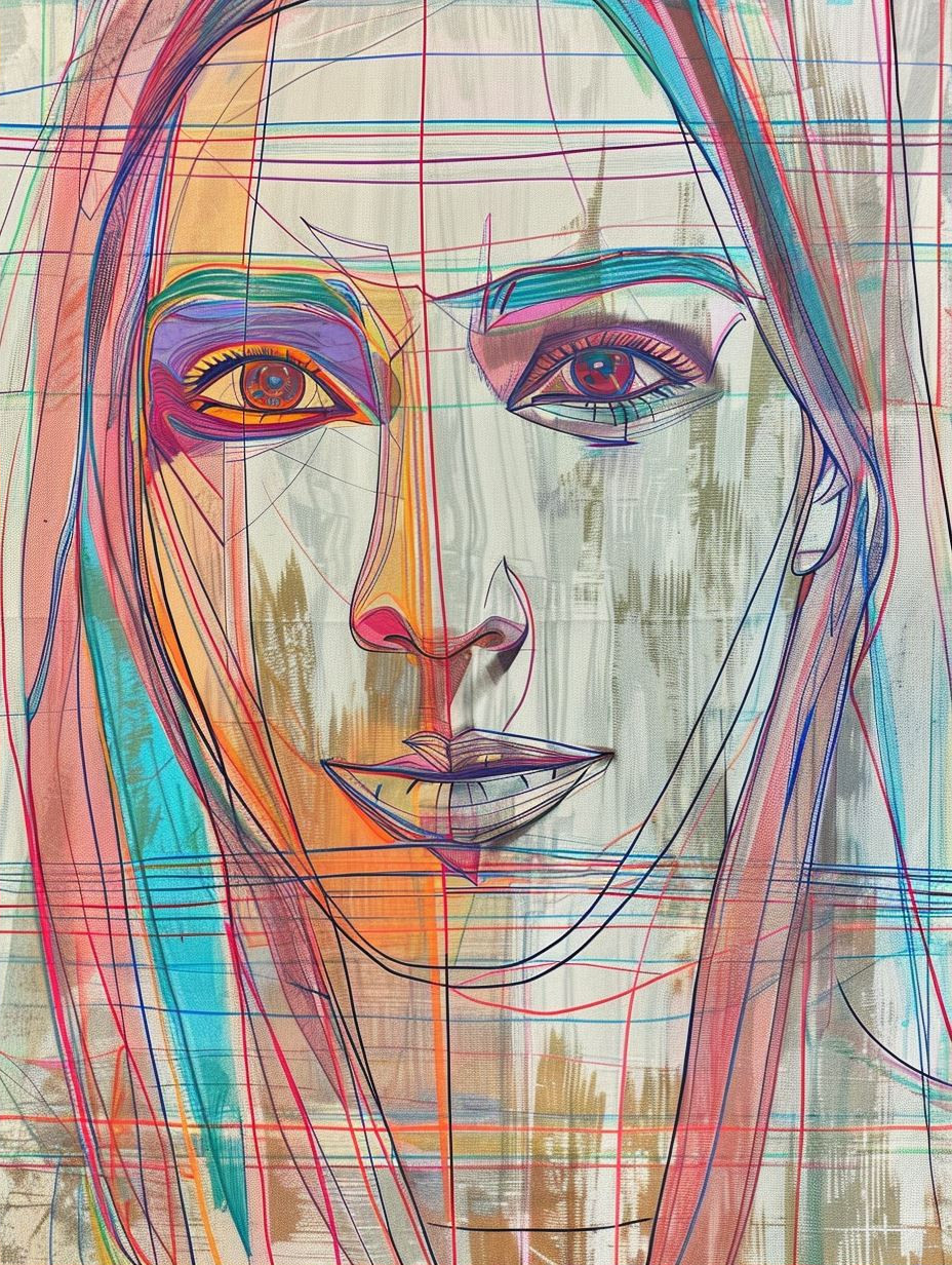 Prismatic Geometric Portrait Studies - Image 2