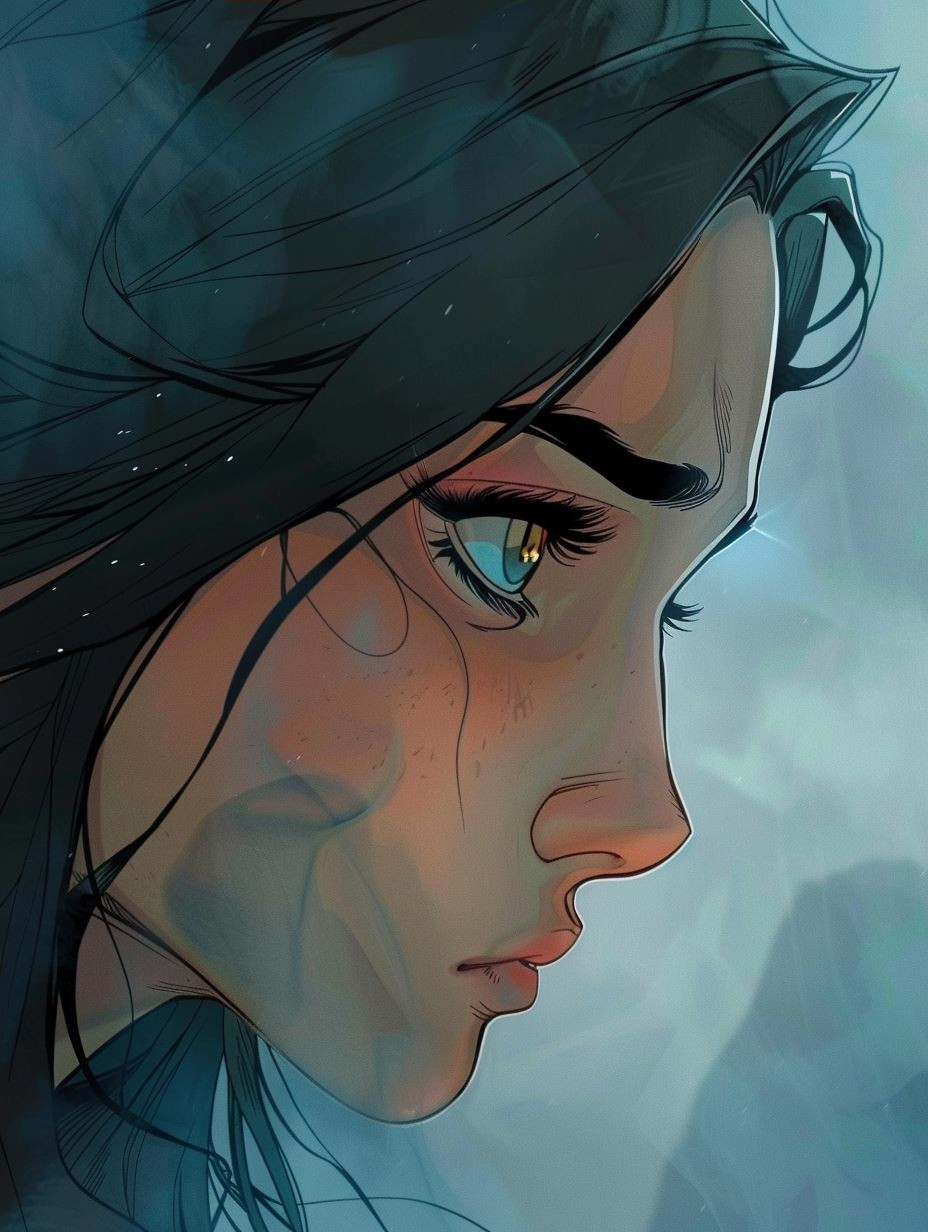 Ethereal Gazes: A Digital Portrait Study - Image 3