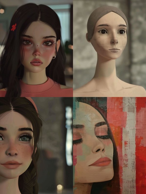 Ethereal Melancholy Digital Portraits