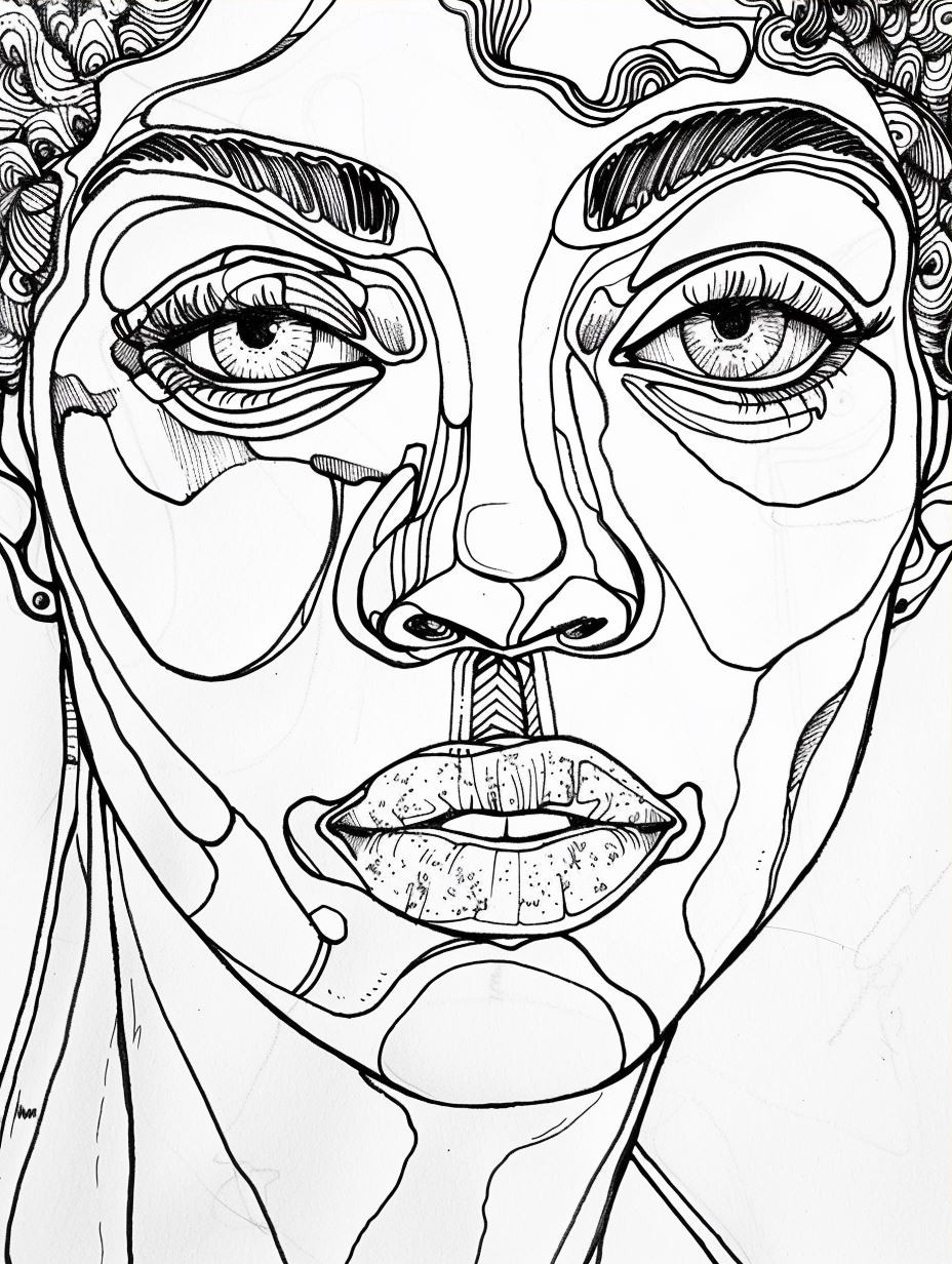 Golden Age Art Nouveau Portrait - Image 3