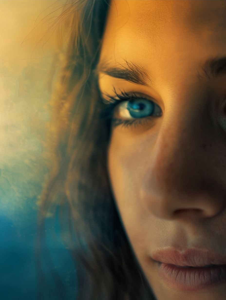 Golden Hour Serenity Portrait - Image 3