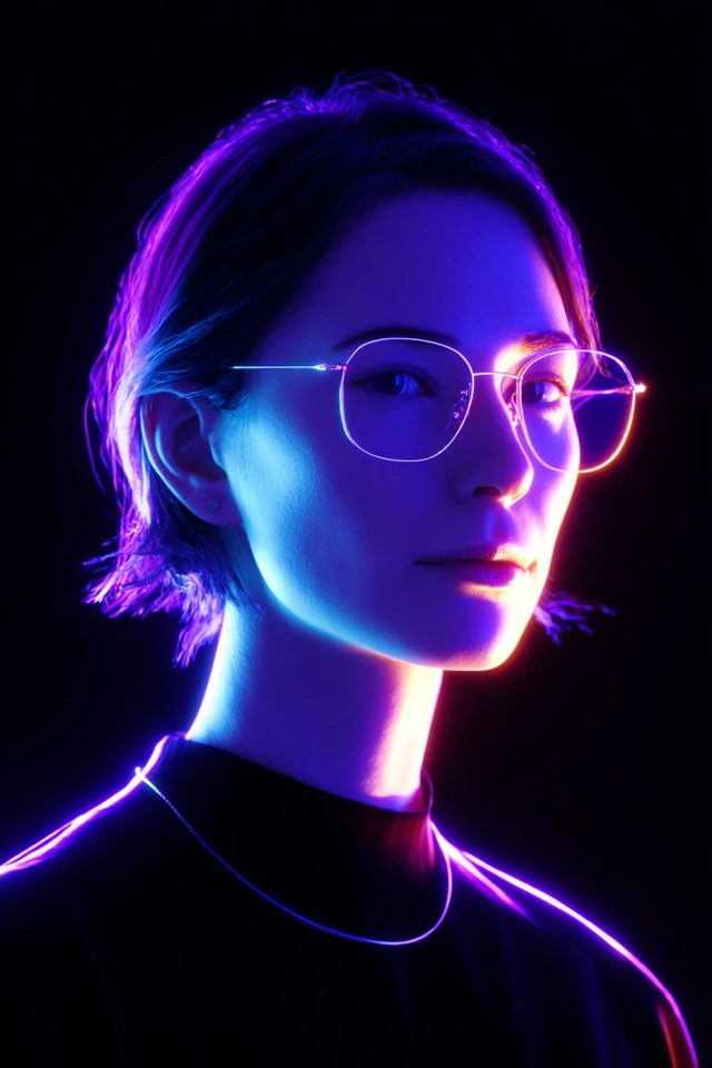 Neon Dreams in a Digital Realm - Image 1