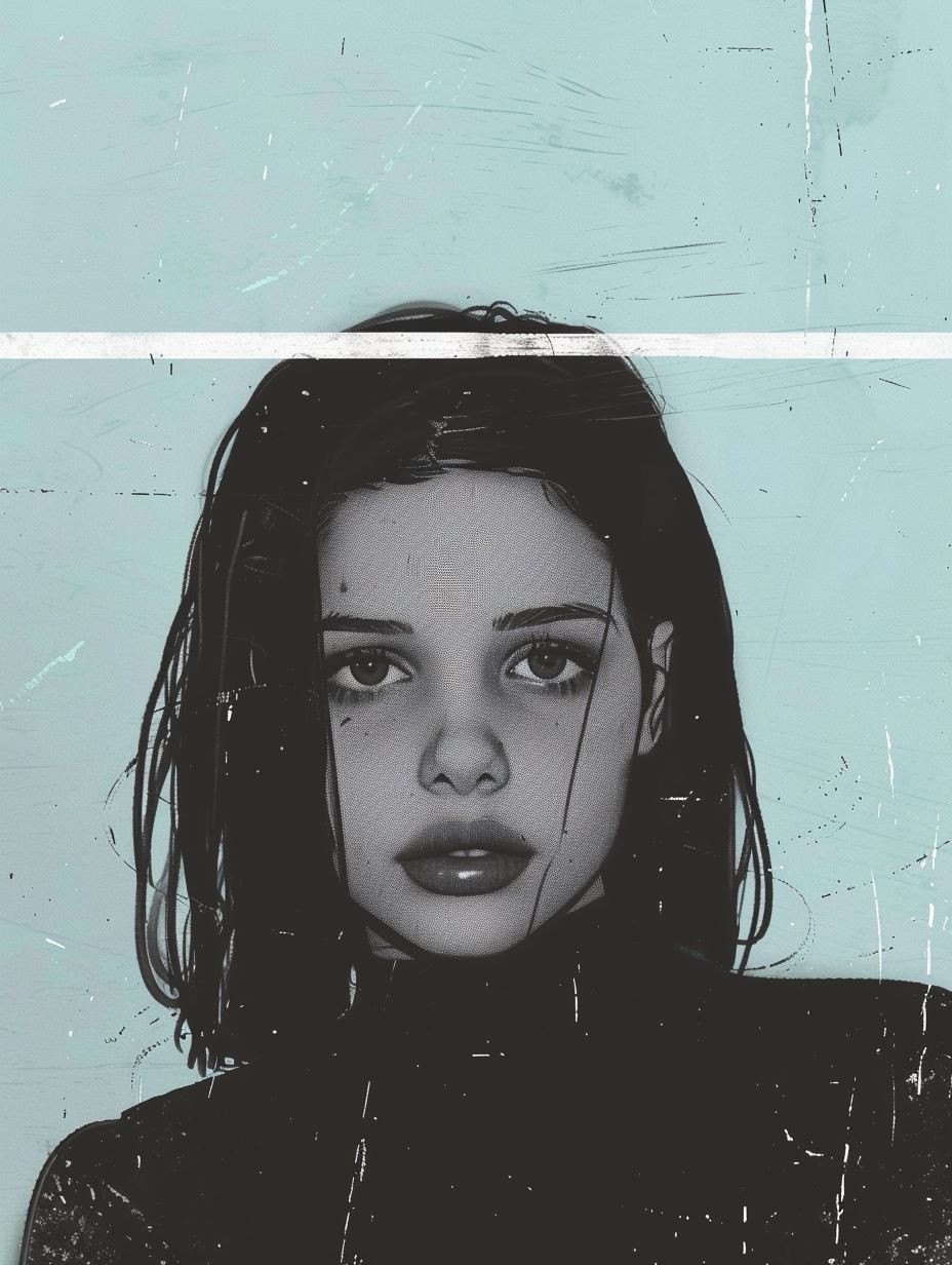 Ethereal Glitch Portrait Study - Image 2