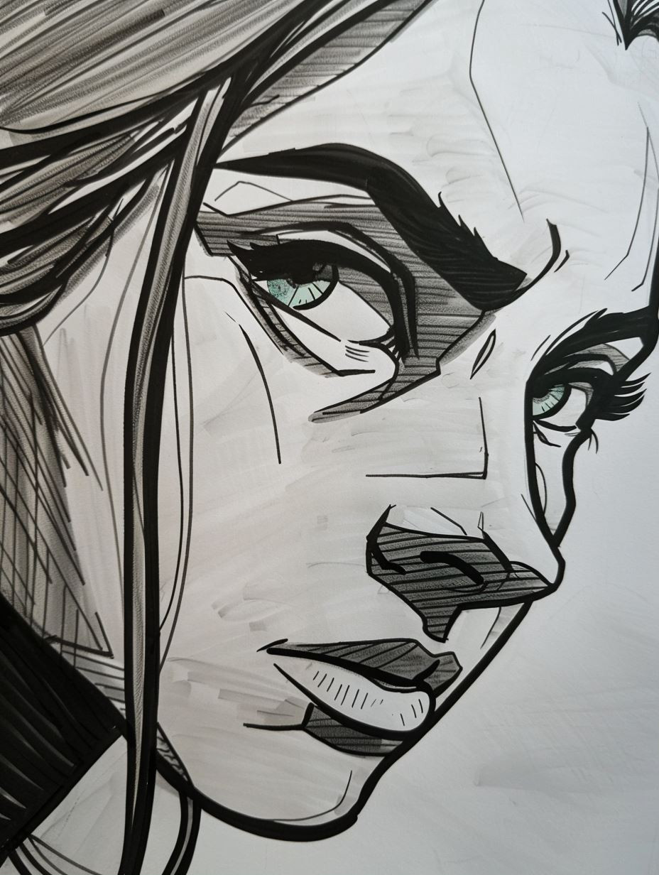Bold Ink Graphic Portraiture - Image 1