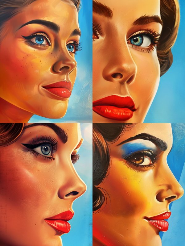 Vintage Glamour Beauty Portraits