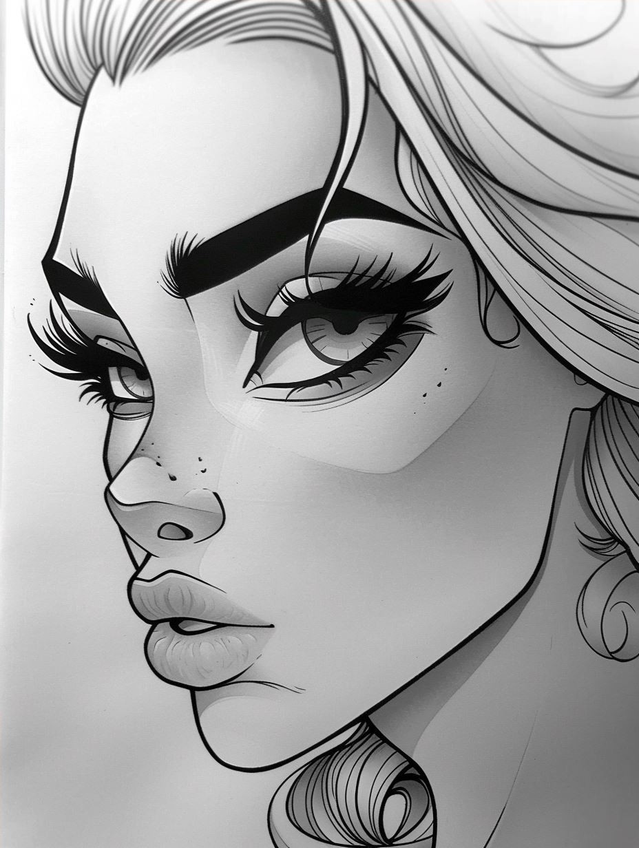 Golden Gaze Stylized Portrait - Image 4