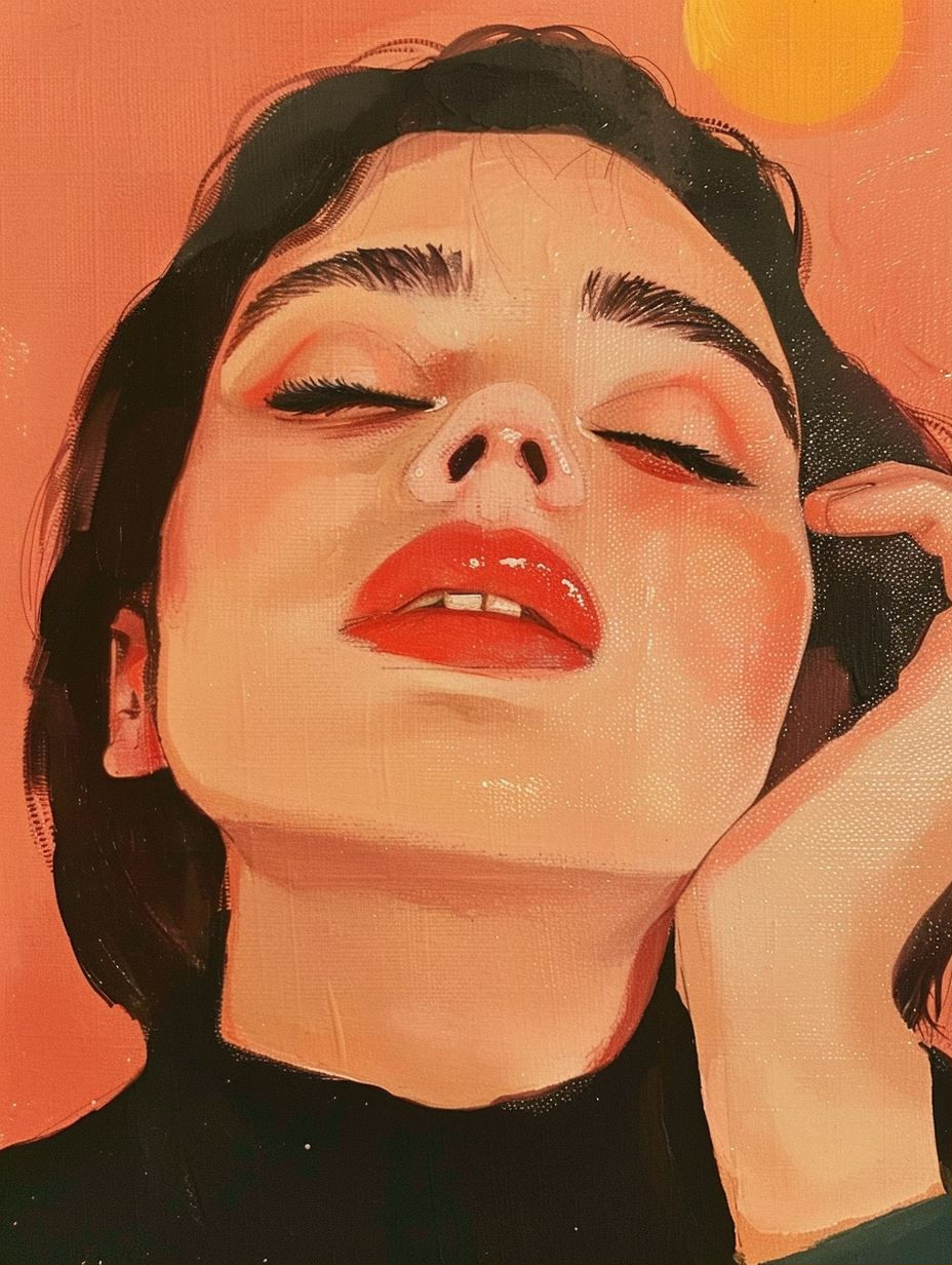 Dreamy Warm Portrait Study - Image 1