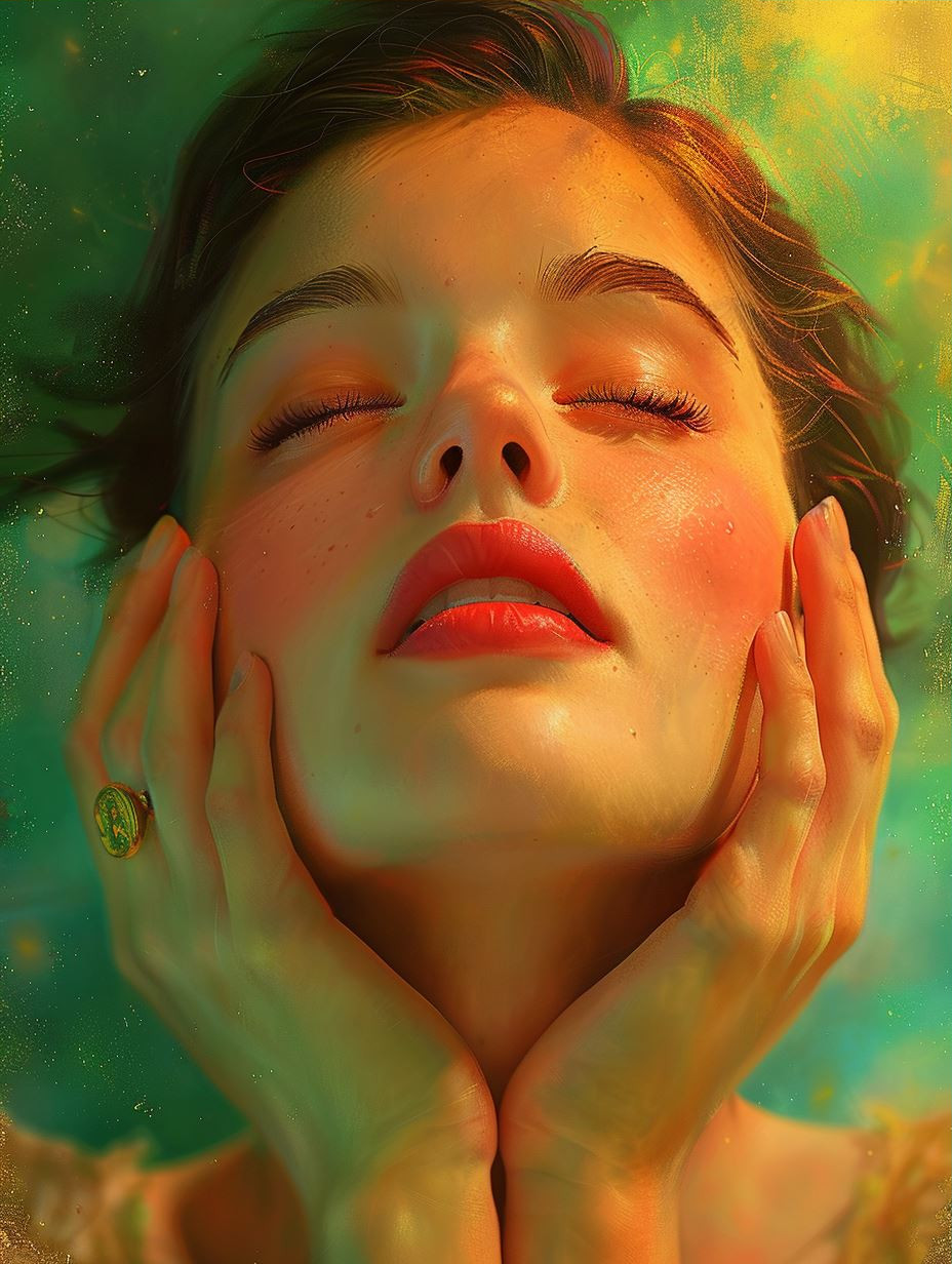 Prismatic Glow Portrait Study - Image 3