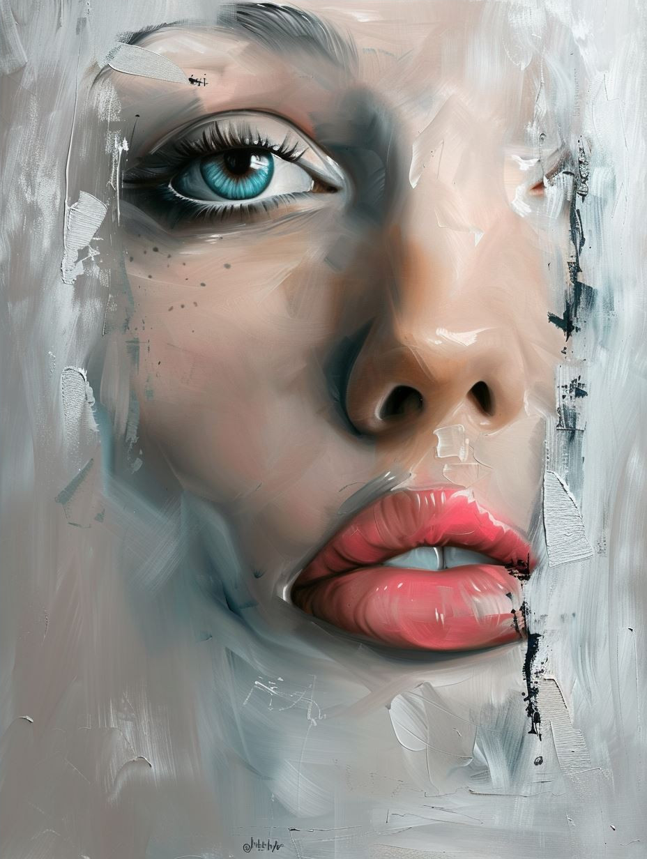 Ethereal Brushstroke Beauty - Image 4