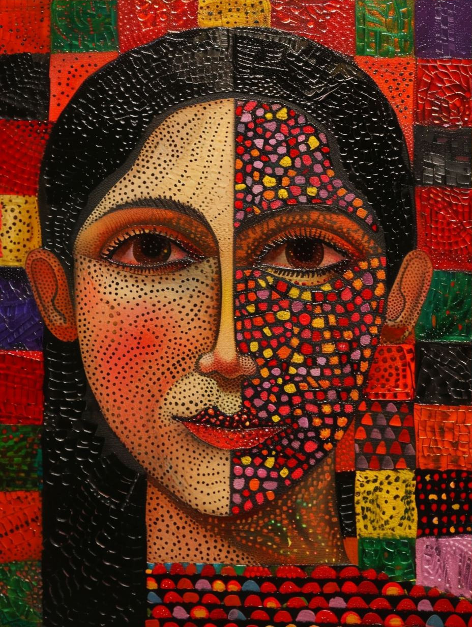 Mosaic Portraits of Ethereal Women - Image 3
