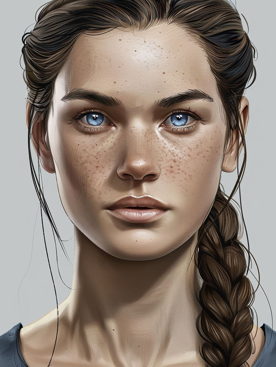 Digital Portraits of a Freckled Woman - Image 2