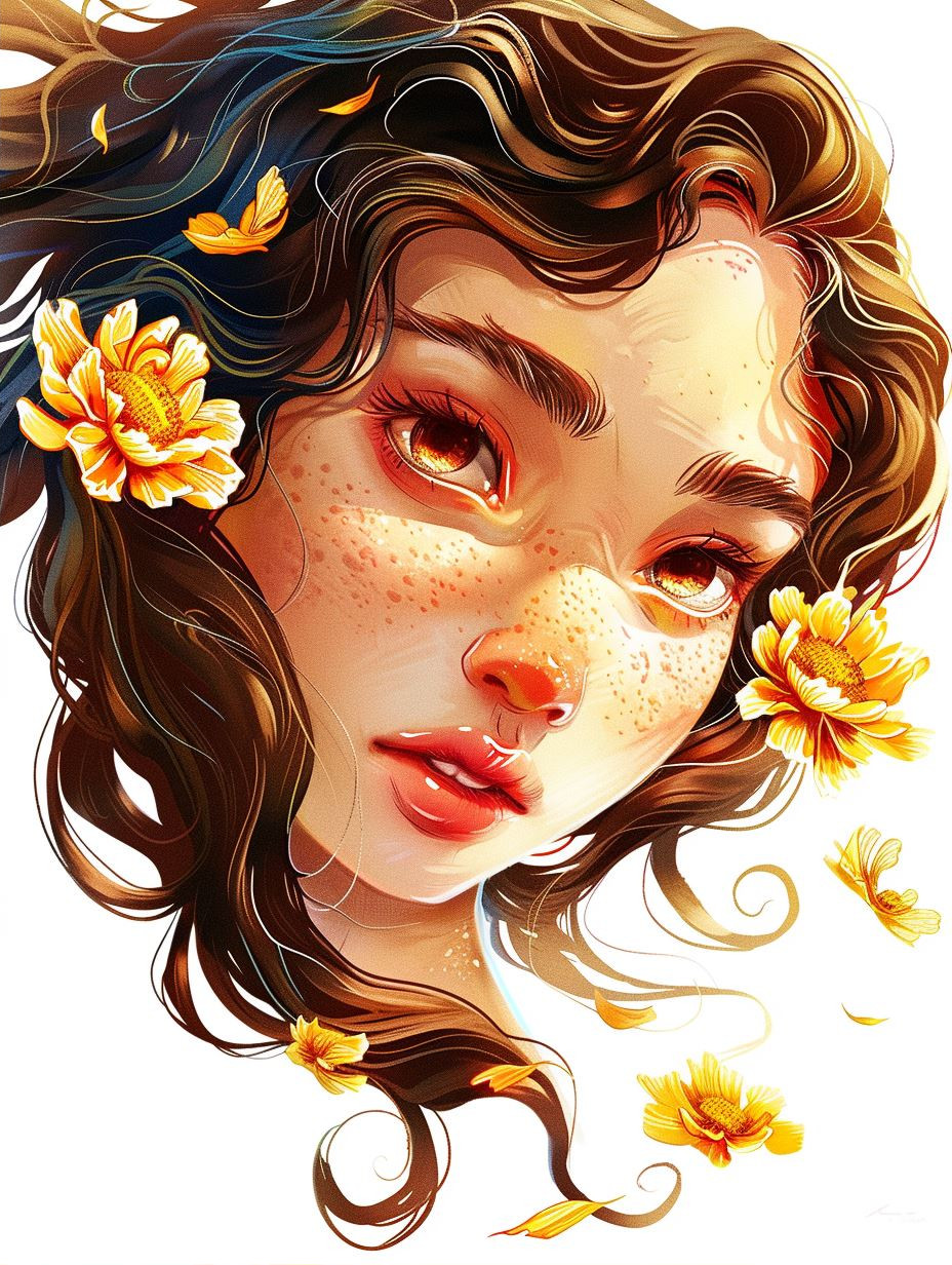 Amber Gaze Portrait - Image 2