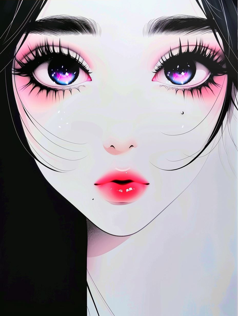 Neon Dream Cyberpunk Portrait - Image 3