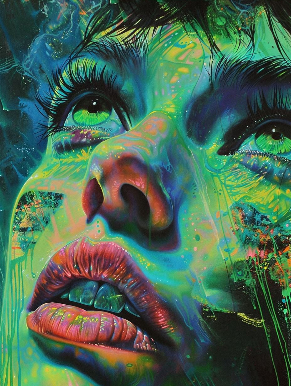 Neon Dreams Ethereal Portraiture - Image 3