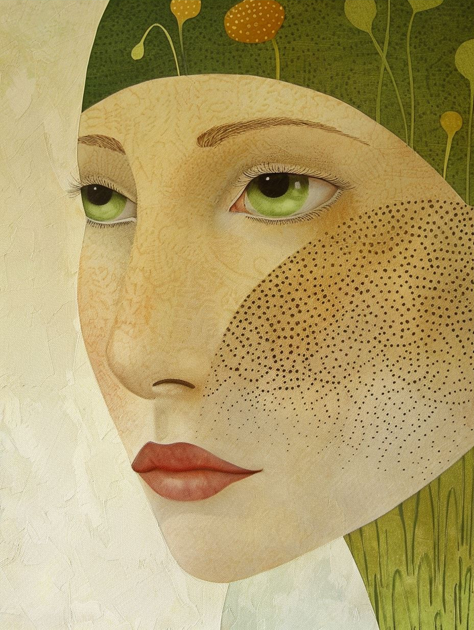 Ethereal Nature Fusion Portrait - Image 3