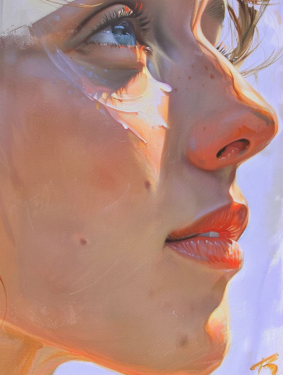 Liquid Glass Portrait Study - Image 1