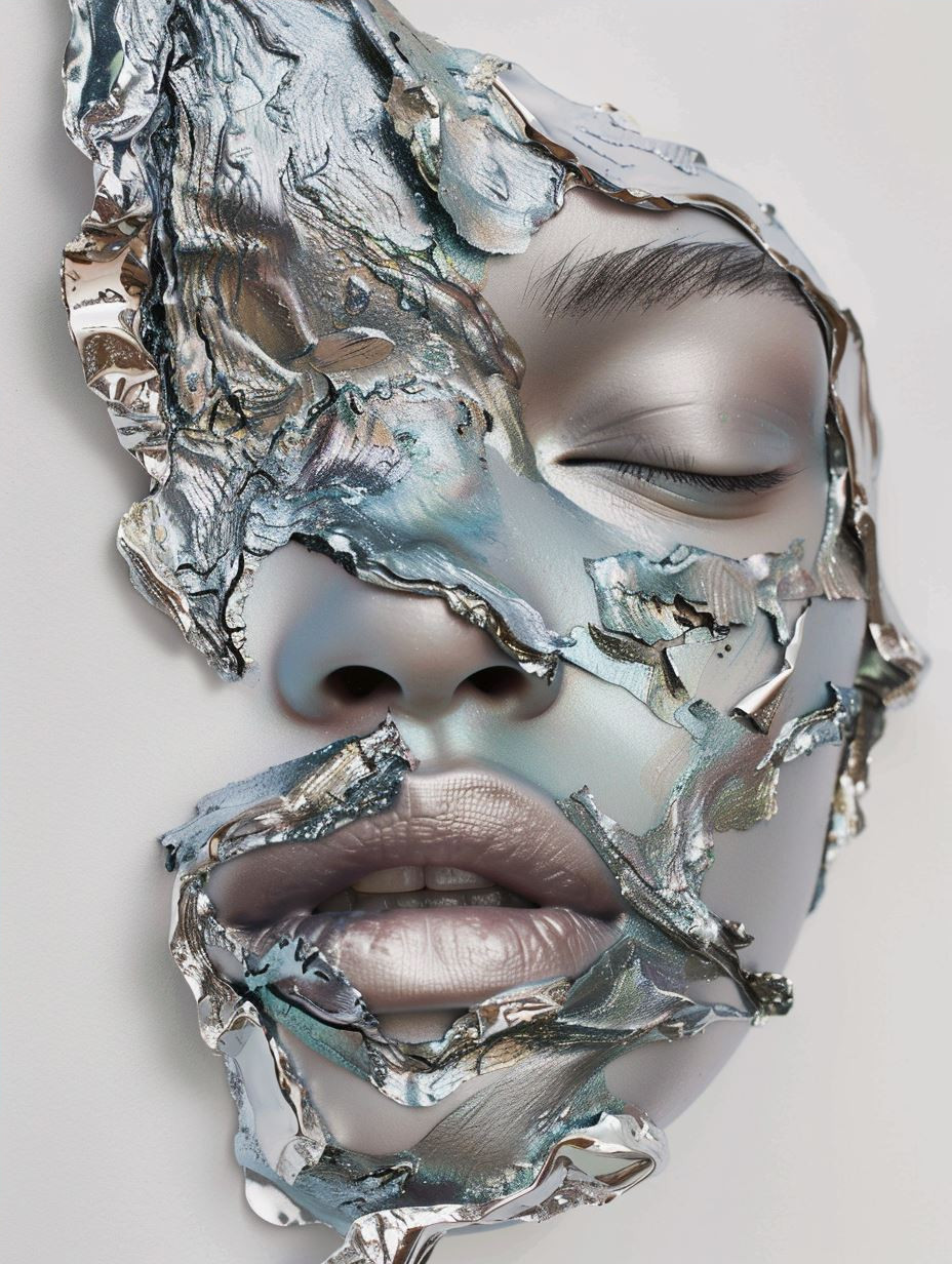 Fragmented Ethereal Porcelain Portraits - Image 4