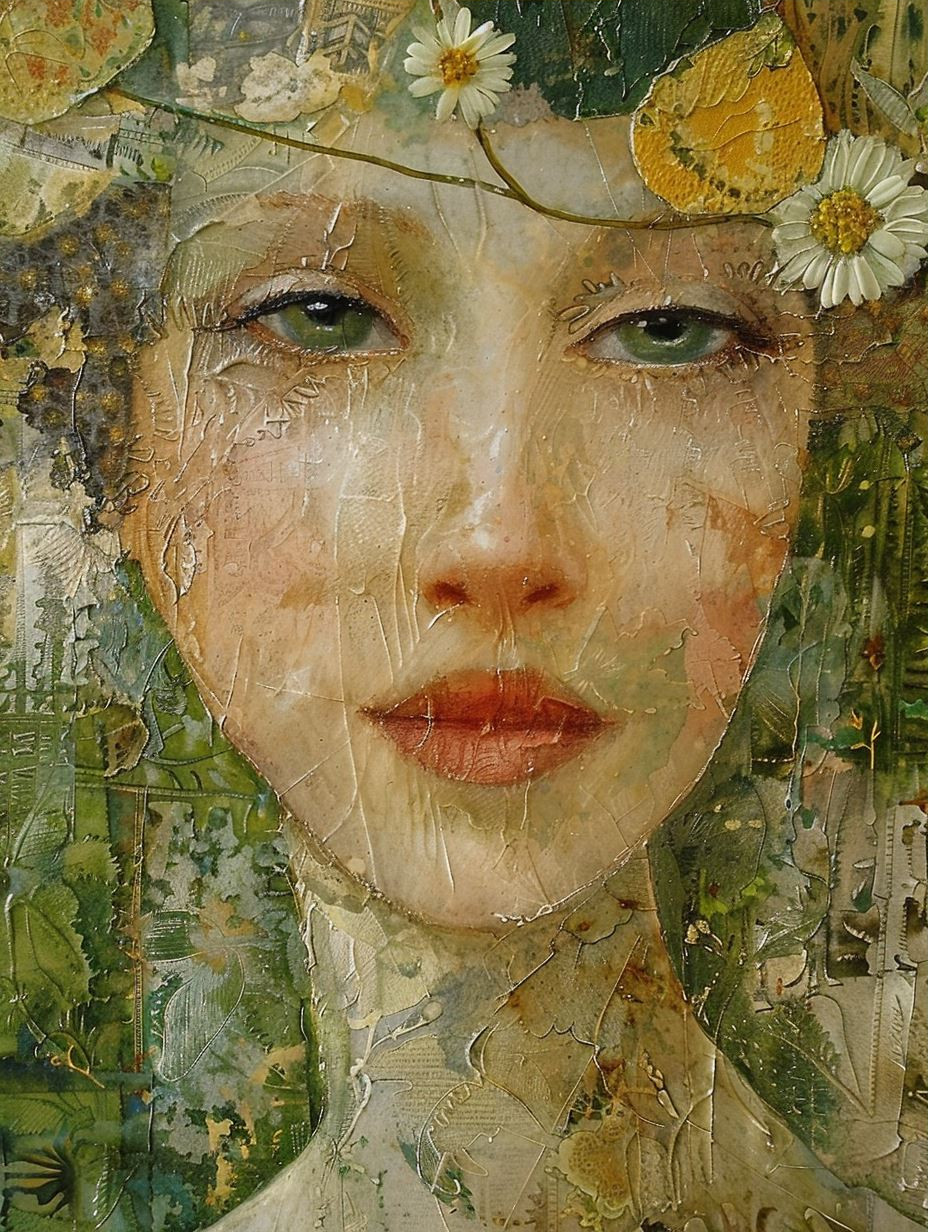 Ethereal Portraits in Textured Gold - Image 3