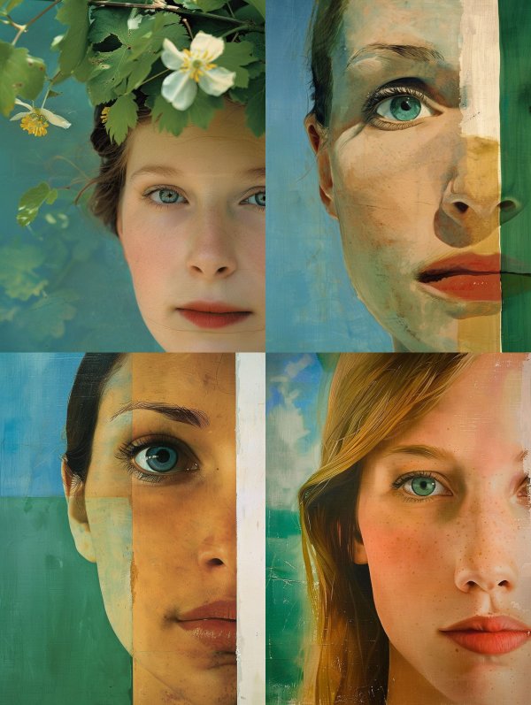 Ethereal Bloom Nature Portrait