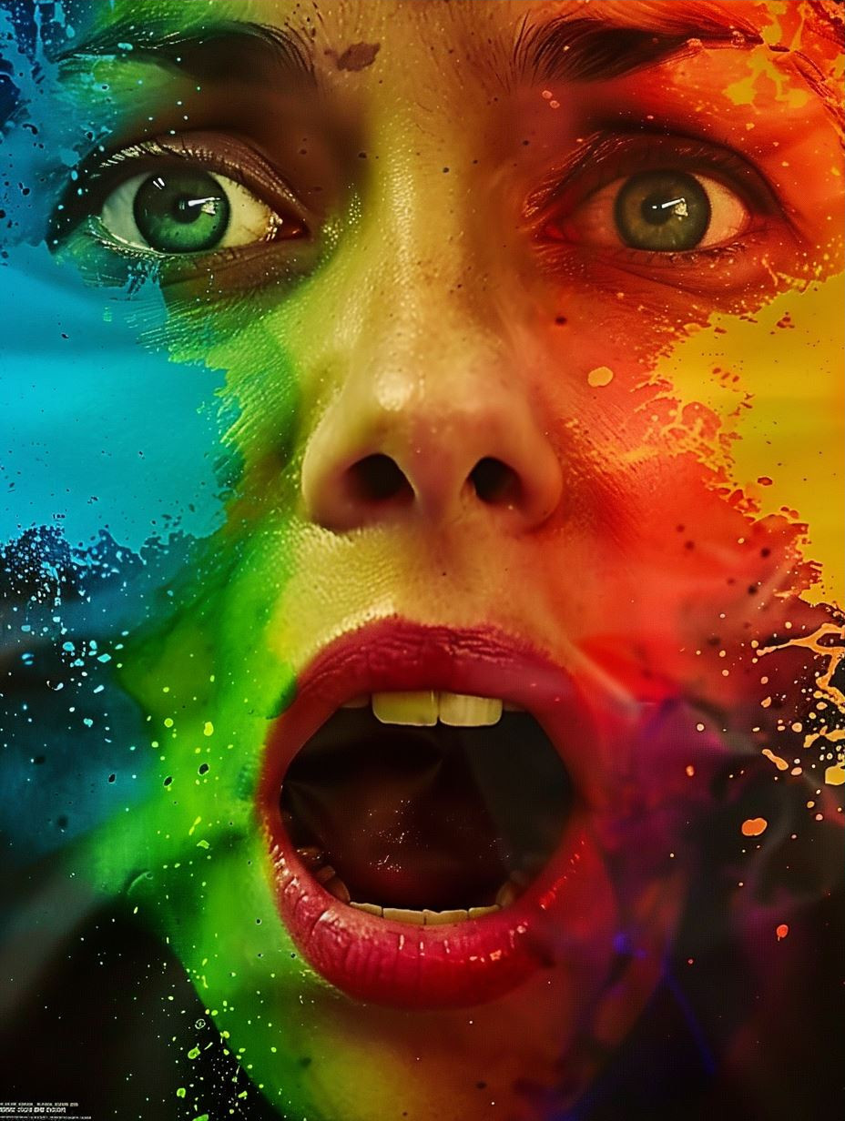 Prismatic Spectrum Portrait Study - Image 3