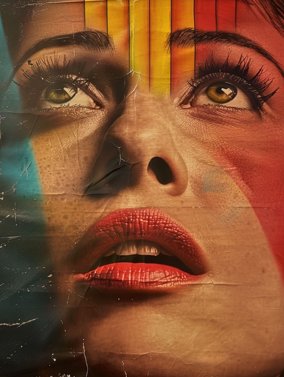 Dramatic Cinematic Gaze Collage - Image 3