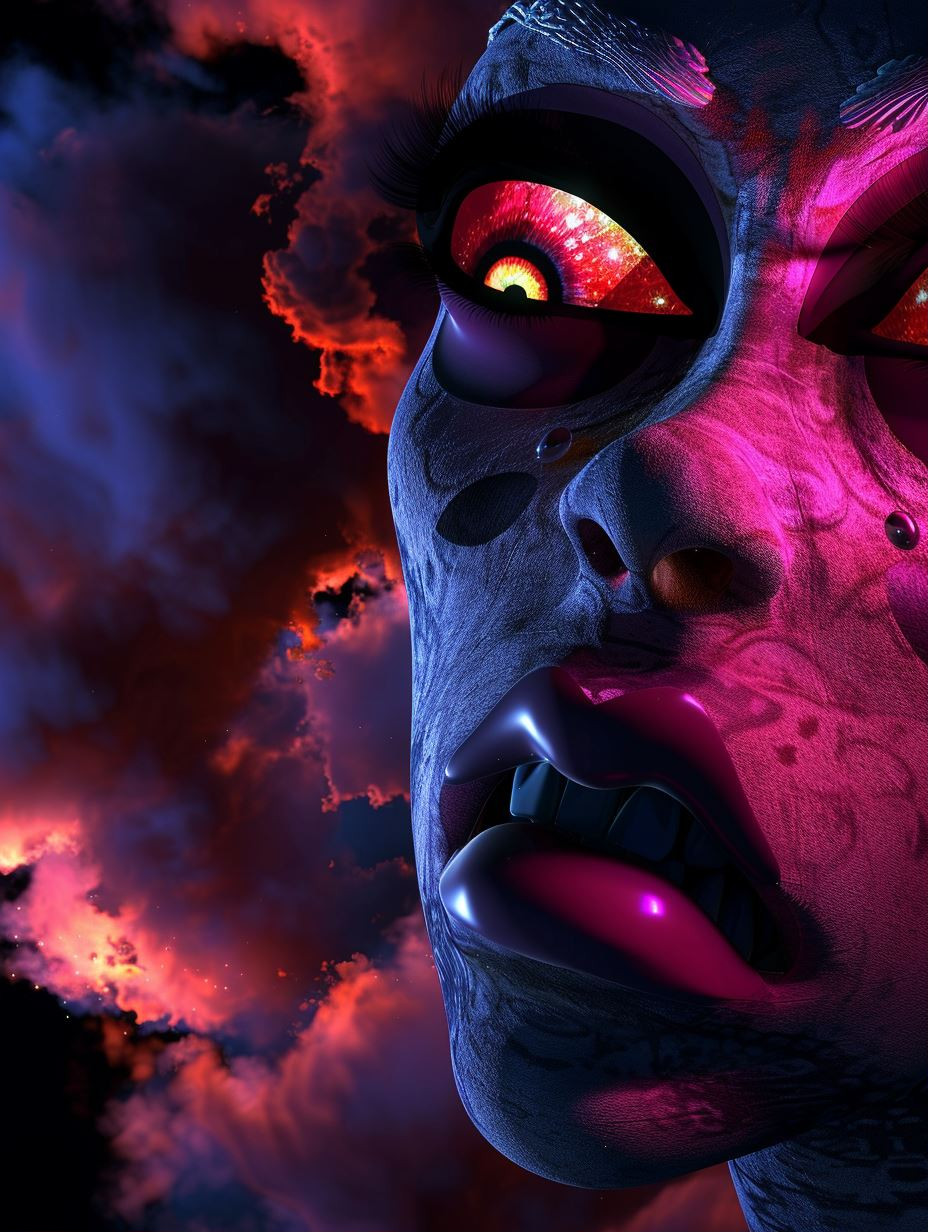 Neon Gothic Ethereal Portraits - Image 1