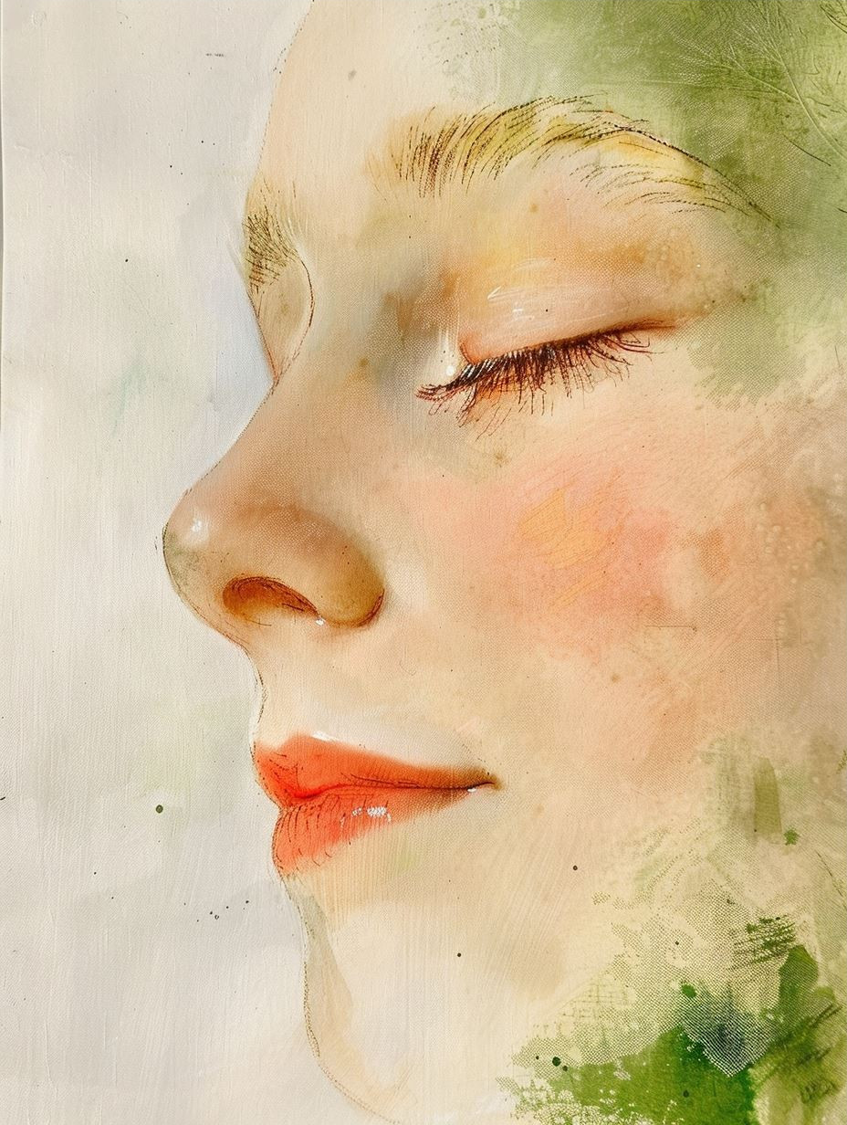 Ethereal Botanical Portrait Study - Image 3
