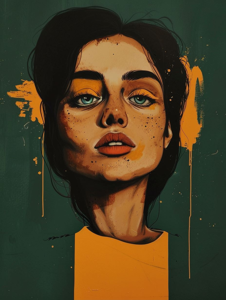 Abstract Gilded Portrait Studies - Image 1