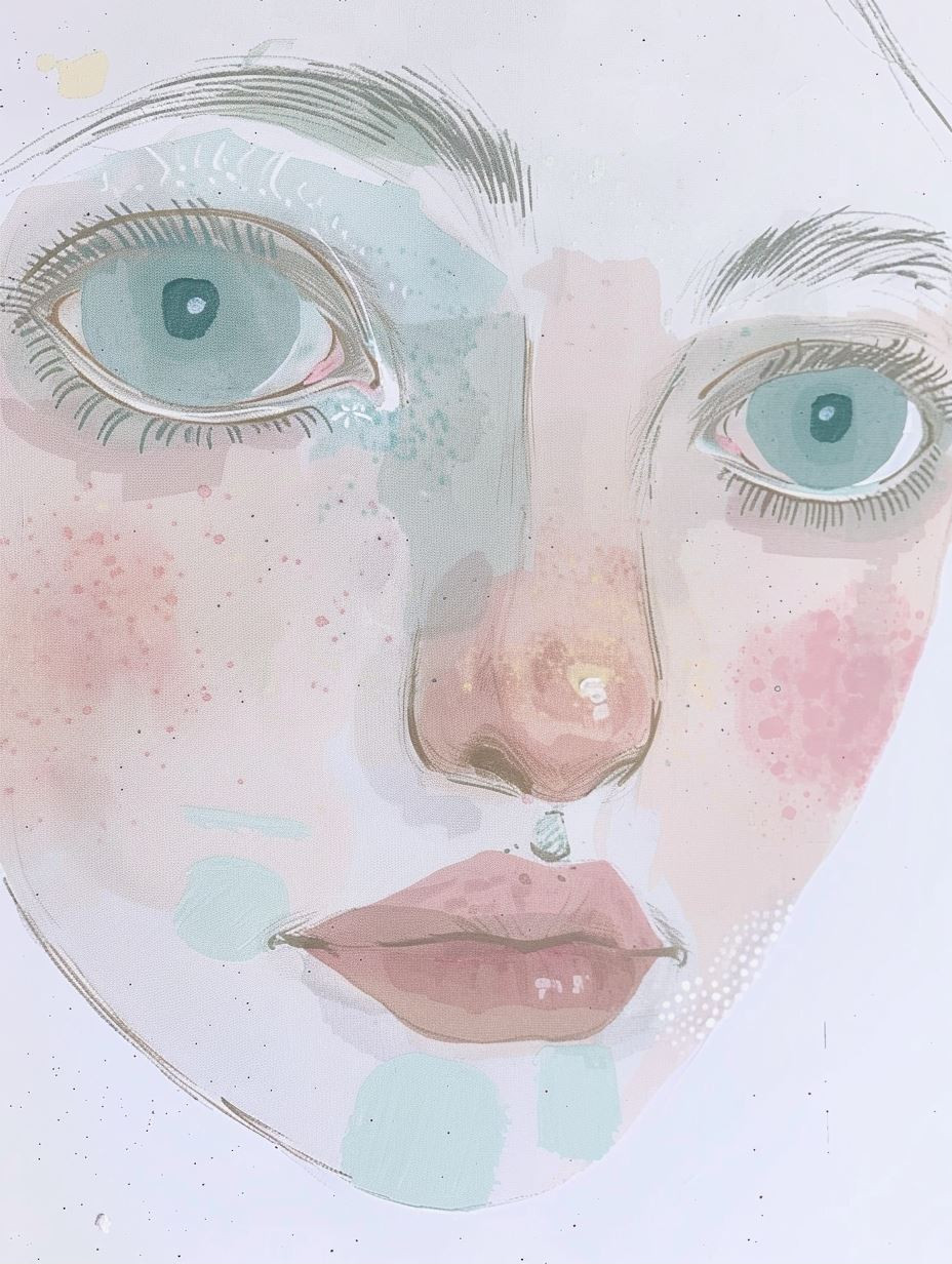 Ethereal Gaze: A Study in Softness - Image 1
