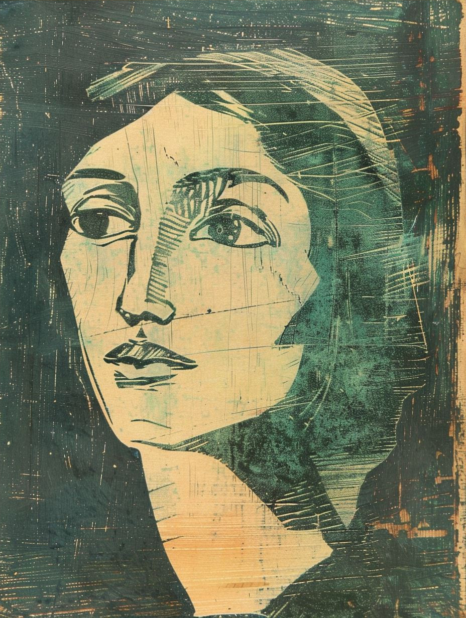 Abstract Portraits in Mixed Media - Image 4