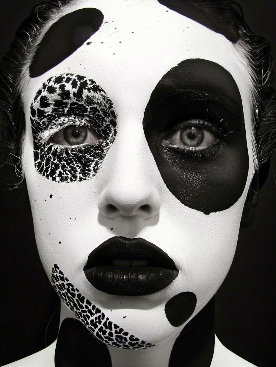 Vibrant Surrealist Face Art - Image 4