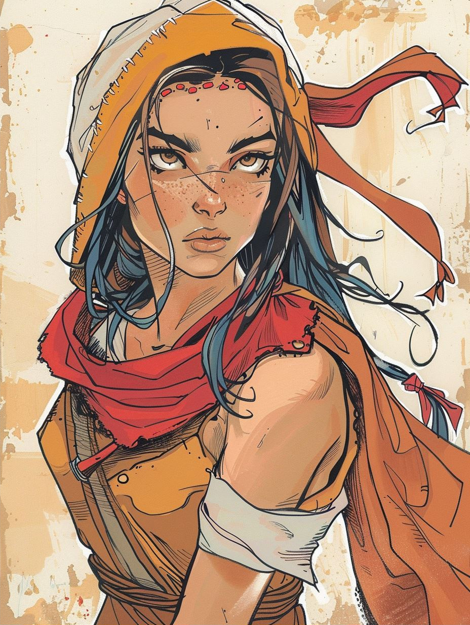 Desert Wanderer Character Concept Art - Image 2