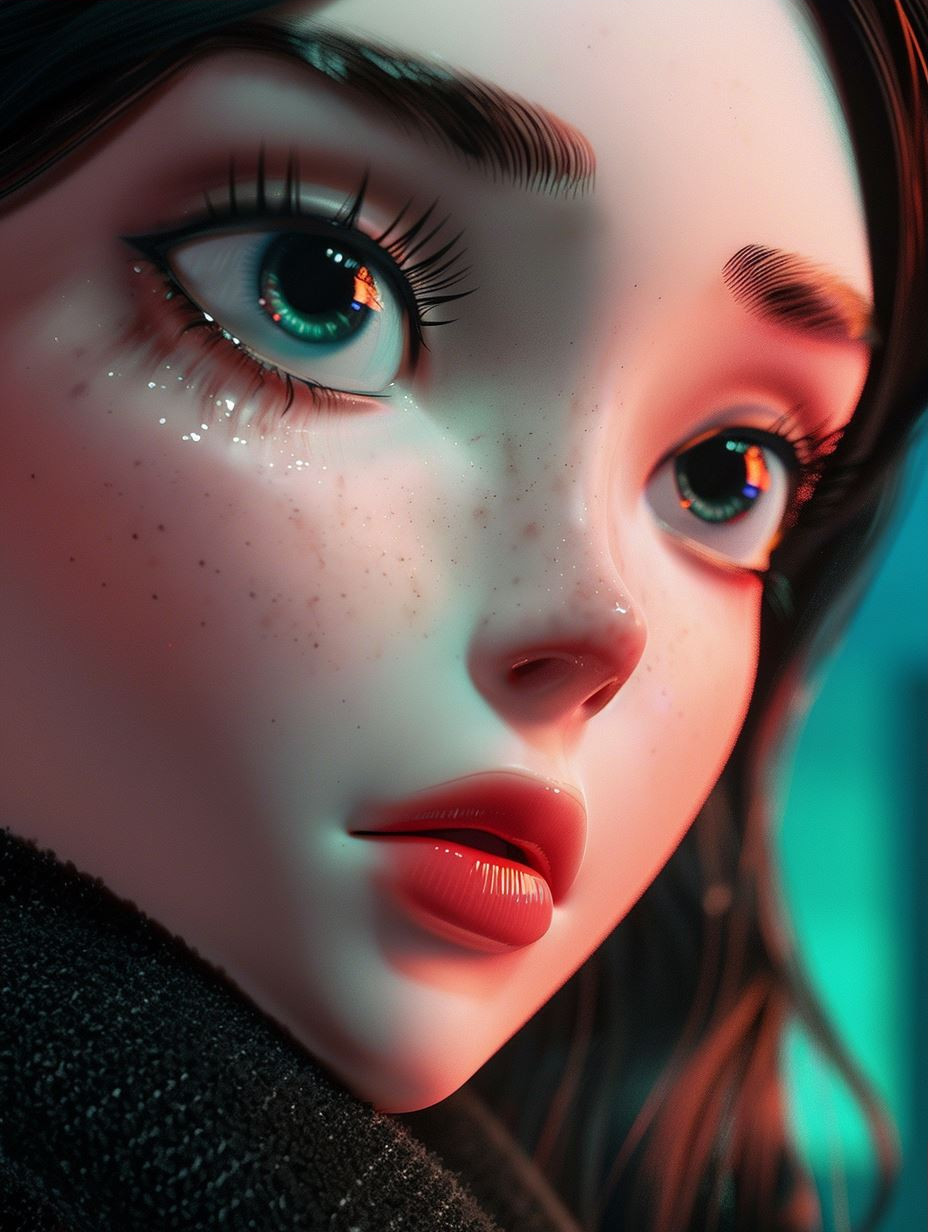 Digital Dolls: A Study in Stylized Beauty - Image 3