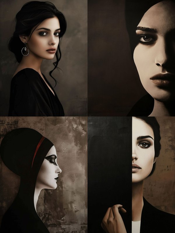 Dark Elegance Cinematic Portraiture