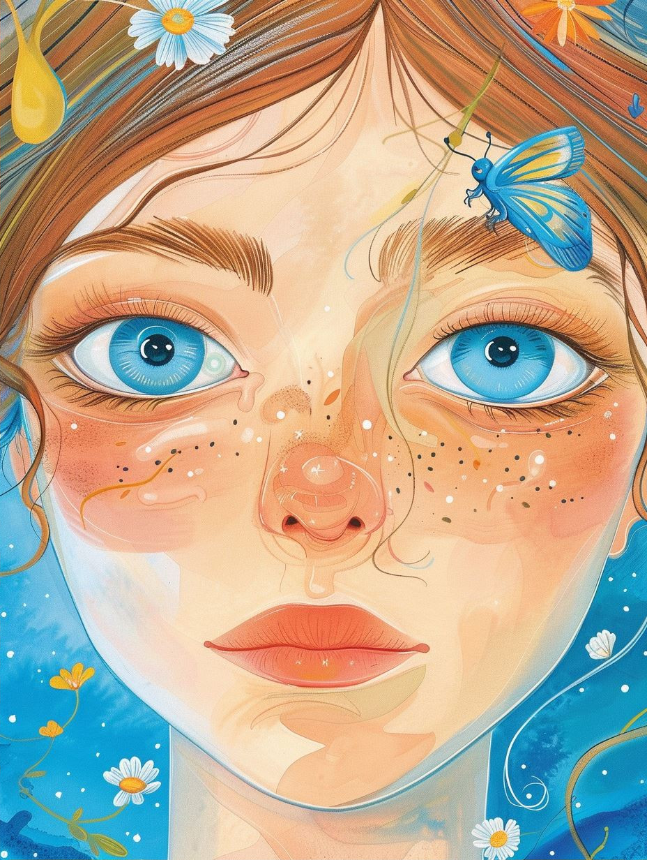 Ethereal Azure Dream Portraits - Image 2