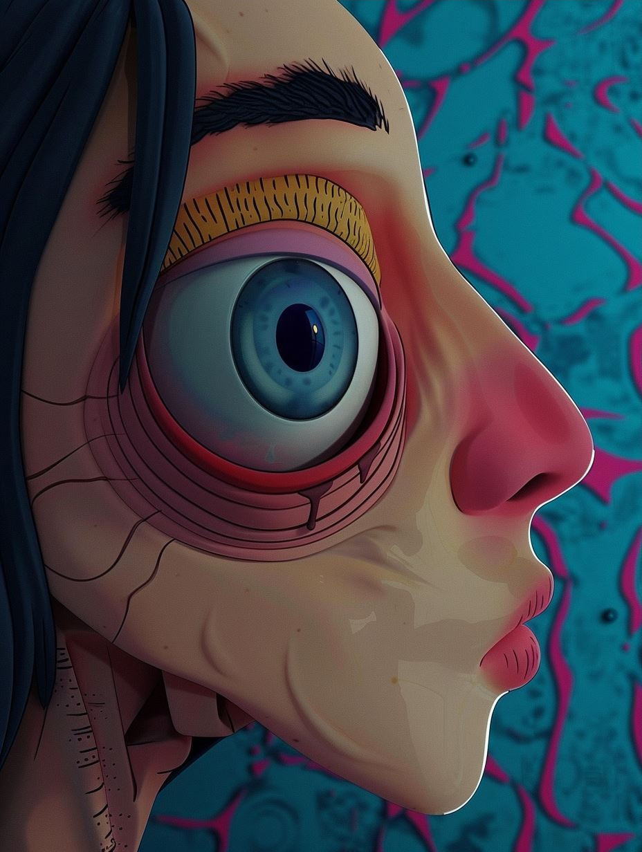 Melancholy Urban Mural Portrait - Image 3
