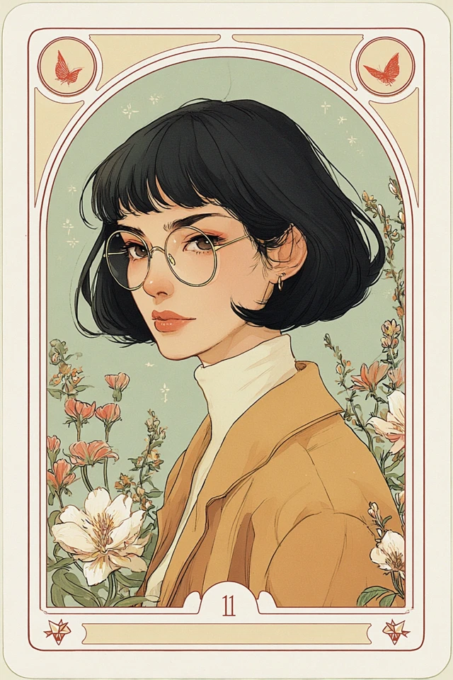 Vintage Botanical Portrait - Image 1