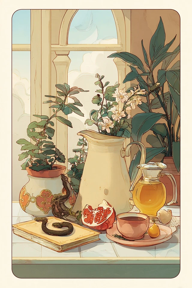 Vintage Botanical Portrait - Image 3