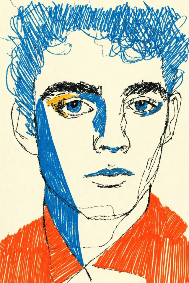 Electric Scribble Portrait - Image 1