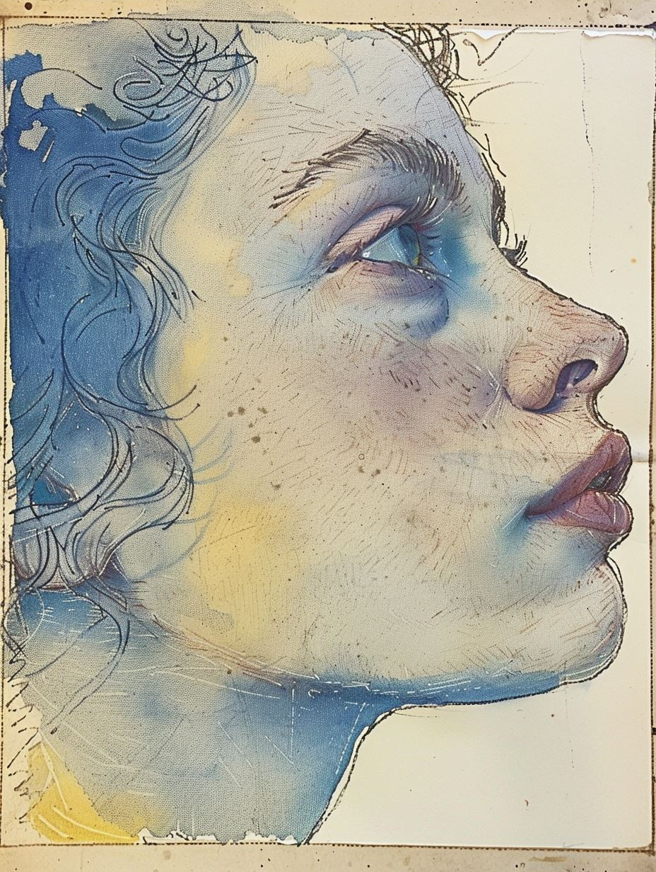 Ethereal Gaze: A Study in Blue Eyes - Image 3