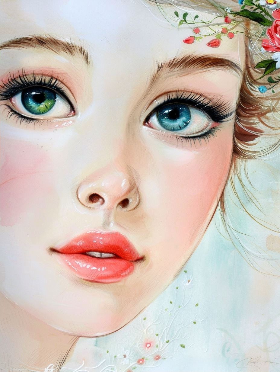 Ethereal Blooms: A Portrait Series - Image 2