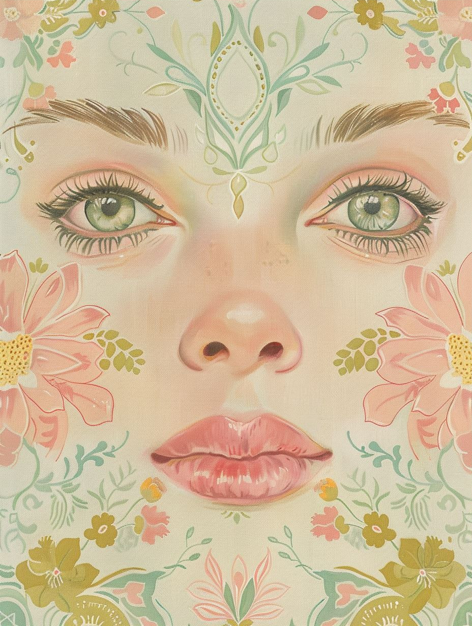 Ethereal Pastel Floral Portraits - Image 3
