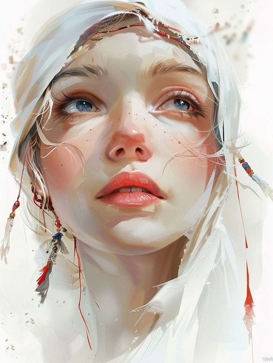 Ethereal Visions in Digital Paint - Image 1