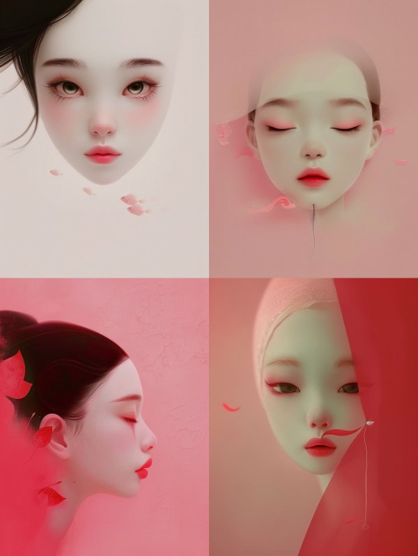 Ethereal Porcelain Dream Portrait