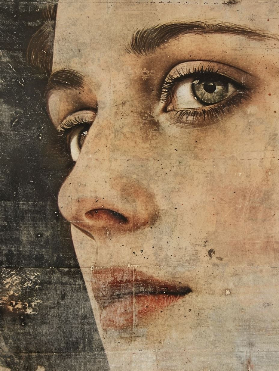 Weathered Soul Vintage Portrait