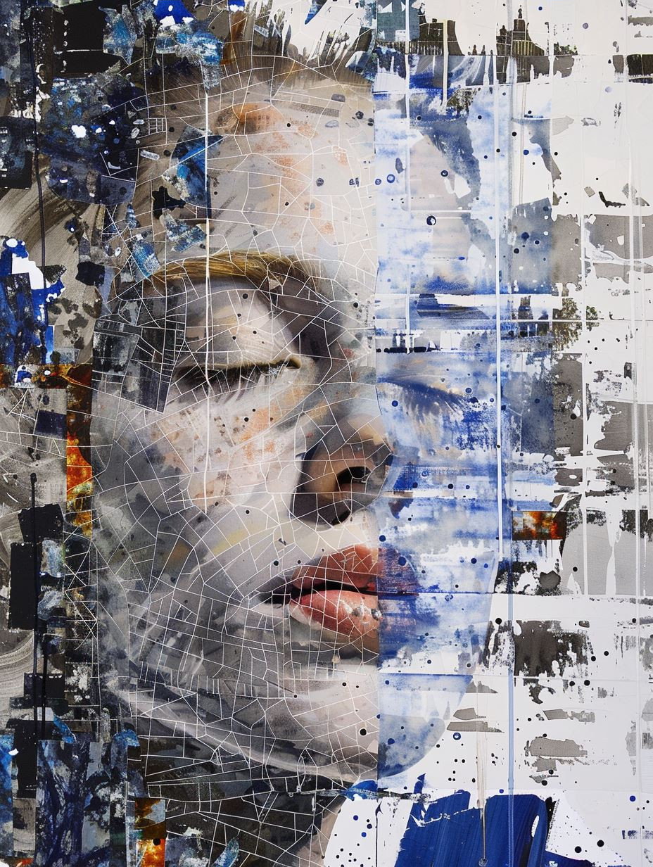 Fragmented Portraits in Abstract Chaos - Image 3