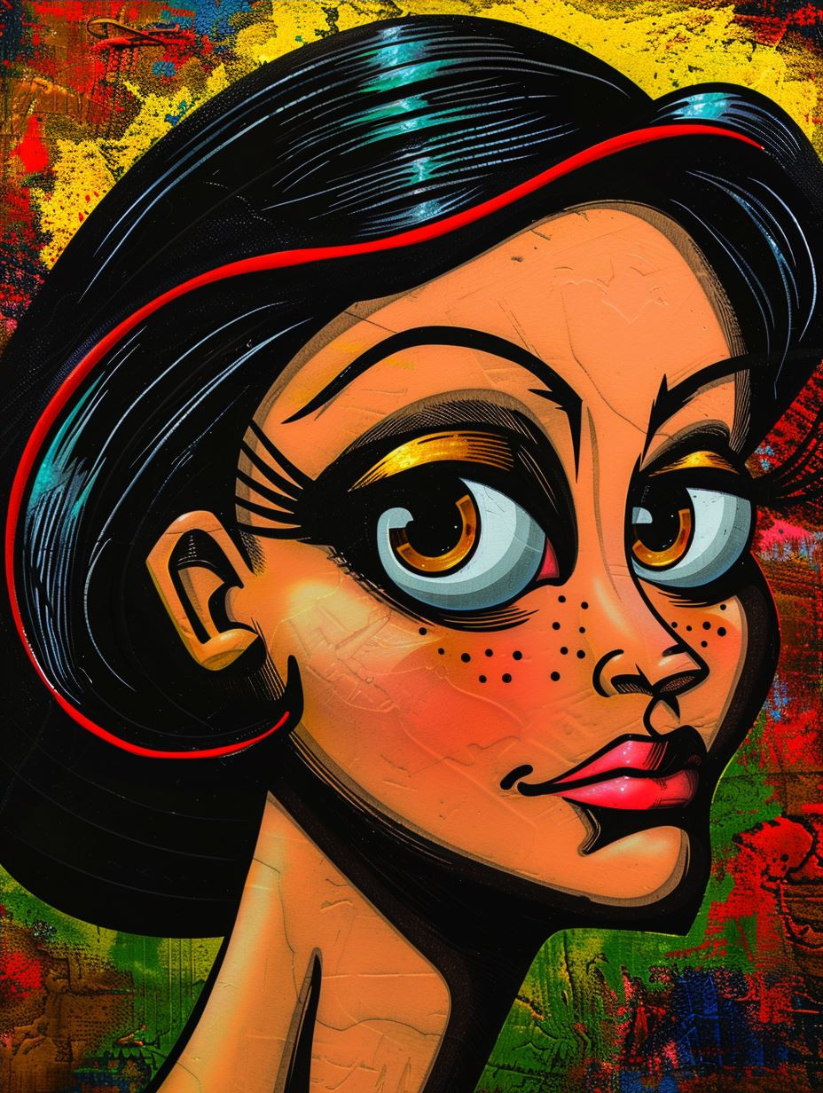 Bold Neo-Noir Comic Portrait - Image 4