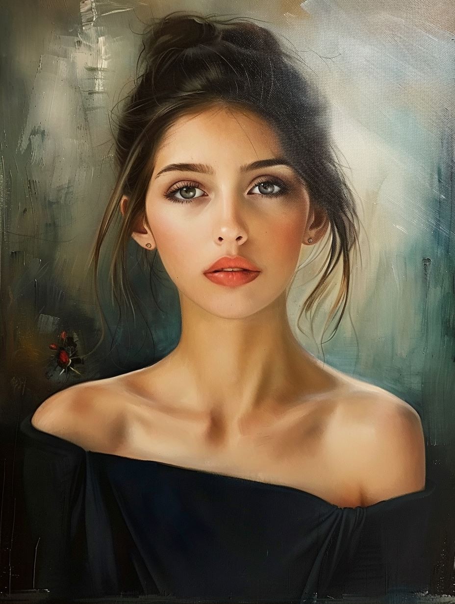 Ethereal Gaze in Dark Velvet - Image 2