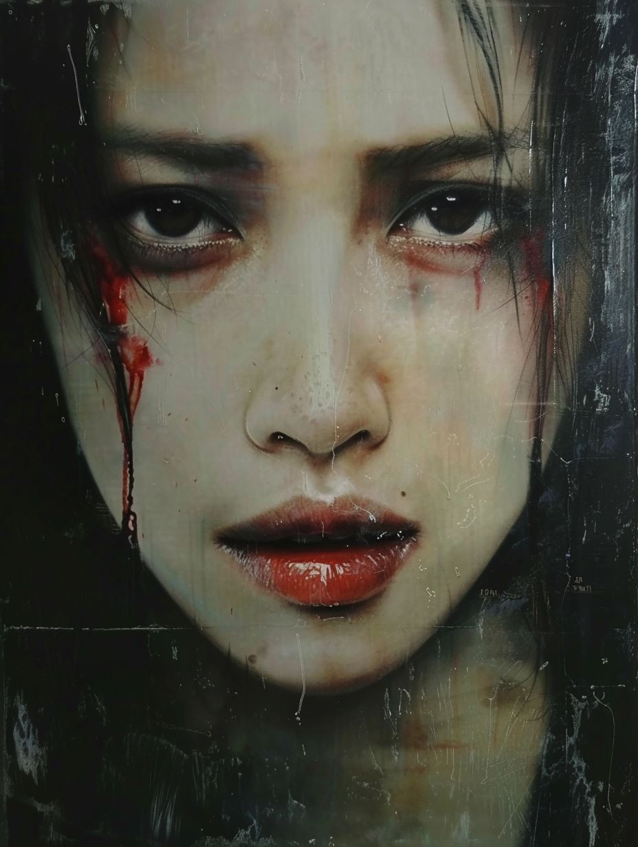Haunting Gaze of Silent Sorrow - Image 1