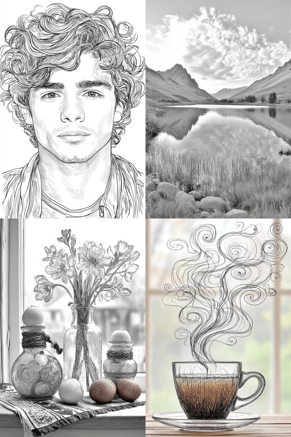 Artistic Expressions in Monochrome